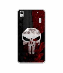 Amazon Brand - Solimo Designer Punisher Skull UV Printed Soft Back Case Mobile Cover for Lenovo K3 Note / A7000