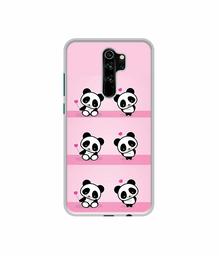 Amazon Brand - Solimo Designer Panda Pattern UV Printed Soft Back Case Mobile Cover for Mi Redmi Note 8 Pro