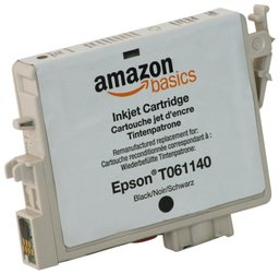 AmazonBasics CM-AZ-1265-00 - Cartucho de tinta (equivalente a Epson T0611), color negro, recargable