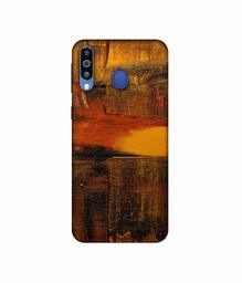 Amazon Brand - Solimo Designer Brown Shade Mashup 3D Printed Hard Back Case Mobile Cover for Samsung Galaxy M21