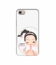 Amazon Brand - Solimo Designer Papa's Princess 3D Printed Hard Back Case Mobile Cover for Vivo Y81i