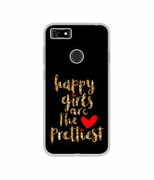 Amazon Brand - Solimo Designer Happy Girls are The Prettiest UV Printed Soft Back Case Mobile Cover for Lenovo A5