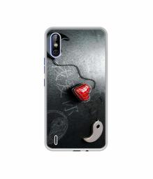 Amazon Brand - Solimo Designer Chinnese Yin and Yang UV Printed Soft Back Case Mobile Cover for Tecno Spark Go