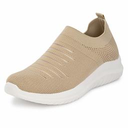 FLAVIA Women's Beige Running Shoes-UK6 (FKT/SD-0053/BGE)