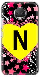 Amazon Brand - Solimo Designer Heart Pattern Alphabet-N 3D Printed Hard Back Case Mobile Cover for Motorola Moto G5S Plus