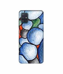 Amazon Brand - Solimo Designer Pebbles Drawing 3D Printed Hard Back Case Mobile Cover for Samsung Galaxy A51