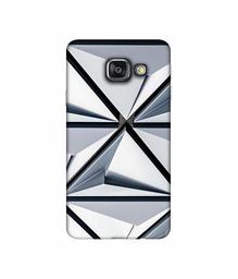 Amazon Brand - Solimo Designer Hexagon Texture 3D Printed Hard Back Case Mobile Cover for Samsung Galaxy A3 (2016)