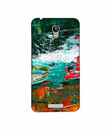 Amazon Brand - Solimo Designer Multicolor Glass Color 3D Printed Hard Back Case Mobile Cover for Micromax Canvas Spark Q380