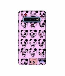 Amazon Brand - Solimo Designer Panda Experation 3D Printed Hard Back Case Mobile Cover for Samsung Galaxy S10 Plus