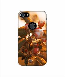 Amazon Brand - Solimo Designer Flowers 3D Printed Hard Back Case Mobile Cover for Apple iPhone 7 (with Logo Cut)