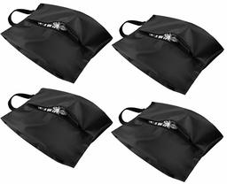 Eono by Amazon - Travel Shoe Bags 4Pcs (2 standard sizes+2 X-Large sizes), Packing Cubes for Shoes, Lightweight and Waterproof Nylon Bags with Zipper for Men & Women