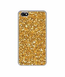 Amazon Brand - Solimo Designer Golden Sparkle UV Printed Soft Back Case Mobile Cover for Huawei Honor 4X