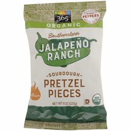 365 Everyday Value, Pretzel Pieces Ranch Jalapeno Southwest Organic, 8 Ounce