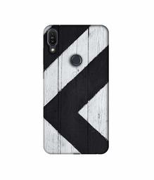 Amazon Brand - Solimo Designer Black Paint Texture on Wood 3D Printed Hard Back Case Mobile Cover for Asus Zenfone Max Pro M1 ZB601KL