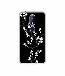 Amazon Brand - Solimo Designer Color Flowers UV Printed Soft Back Case Mobile Cover for Nokia 7.1