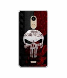 Amazon Brand - Solimo Designer Punisher Skull UV Printed Soft Back Case Mobile Cover for Lyf Water 7