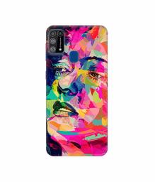 Amazon Brand - Solimo Designer Multicolor Lady Vector 3D Printed Hard Back Case Mobile Cover for Samsung Galaxy M31