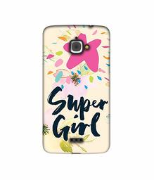 Amazon Brand - Solimo Designer Super Girl 3D Printed Hard Back Case Mobile Cover for InFocus M350