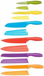 AmazonBasics Set de couteaux colorés 12 pièces