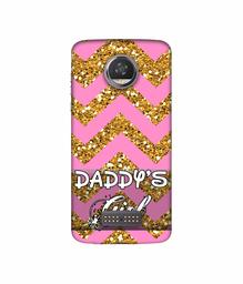 Amazon Brand - Solimo Designer Daddy's Girl 3D Printed Hard Back Case Mobile Cover for Moto Z2 Play