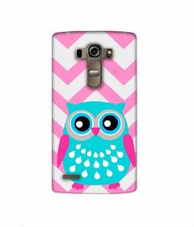 Amazon Brand - Solimo Designer Sky Blue Owl 3D Printed Hard Back Case Mobile Cover for LG G4 Stylus