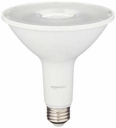 AmazonBasics 90 Watt Equivalent, Bright White, Dimmable, PAR38 LED Light Bulb, 6-Pack