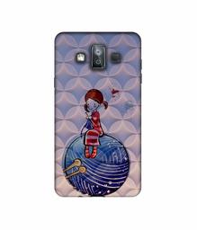 Amazon Brand - Solimo Designer Lady Vector Patternn 3D Printed Hard Back Case Mobile Cover for Samsung Galaxy J7 Duo