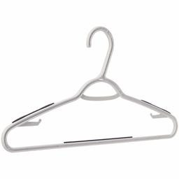 AmazonBasics Plastic Clothes Hanger with Non-Slip Pad, 30-Pack (Renewed)