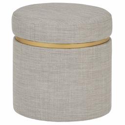 Amazon Brand – Rivet Asher Modern Storage Ottoman, 15.75