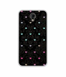 Amazon Brand - Solimo Designer Heart Texture UV Printed Soft Back Case Mobile Cover for Micromax Bharat 4 Q440