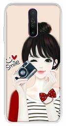 Amazon Brand - Solimo Designer Multicolor Girl Smile Design Printed Soft Back Case Mobile Cover for Poco X2 / Xiaomi Redmi K30