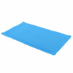 AmazonBasics Tapis de bain antidérapant, Luffa, Bleu, 75 x 43 cm