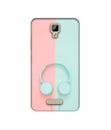 Amazon Brand - Solimo Designer Head Phone UV Printed Soft Back Case Mobile Cover for Gionee P7