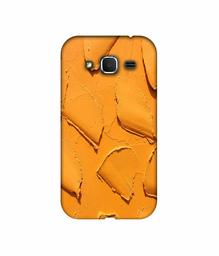 Amazon Brand - Solimo Designer Yellow Texture Wall 3D Printed Hard Back Case Mobile Cover for Samsung Galaxy Core Prime