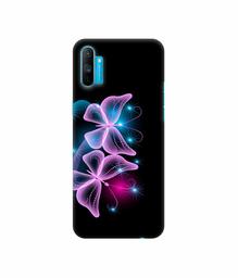 Amazon Brand - Solimo Designer Butterflies Neon Light 3D Printed Hard Back Case Mobile Cover for Realme C3