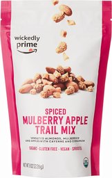 Wickedly Prime Organic Sprouted Trail Mix, Spiced Mulberry Apple, 8 Ounce