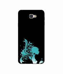 Amazon Brand - Solimo Designer Lady Vector N 3D Printed Hard Back Case Mobile Cover for Samsung Galaxy J5 Prime