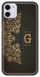 Amazon Brand - Solimo Designer Black Pattern Alphabet-G 3D Printed Hard Back Case Mobile Cover for Apple iPhone 11