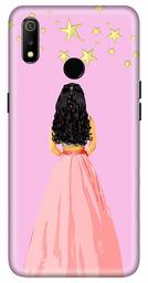 Amazon Brand - Solimo Designer Girl Design 3D Printed Hard Back Case Mobile Cover for Realme 3 / Realme 3i