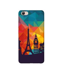 Amazon Brand - Solimo Designer Colored Paris 3D Printed Hard Back Case Mobile Cover for Vivo Y71