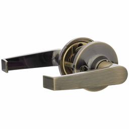 AmazonBasics Passage Lever - Hook - Antique Brass