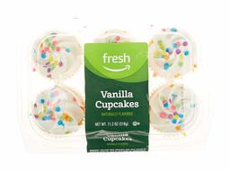 Fresh Brand – Vanilla Cupcakes, 11.2 oz (6 ct) FROZEN