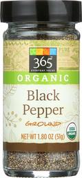 365 Everyday Value, Organic Ground Black Pepper, 1.8 oz