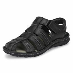 Centrino Men's Black Fisherman Sandals-8 UK (42 EU) (9 US) (6109-02)