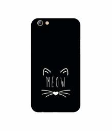 Amazon Brand - Solimo Designer Meow UV Printed Soft Back Case Mobile Cover for Oppo F3 Plus