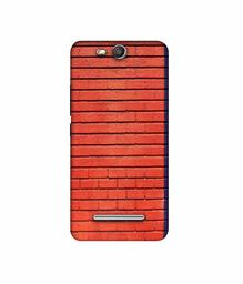 Amazon Brand - Solimo Designer Red and Purple Brick 3D Printed Hard Back Case Mobile Cover for Micromax Canvas Juice 3 Q392