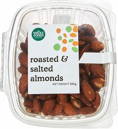 Whole Foods Market Roasted and Salted Almonds, 250 g