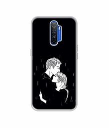 Amazon Brand - Solimo Designer Couples Standing in Rain UV Printed Soft Back Case Mobile Cover for Oppo Reno Ace/Realme X2 Pro