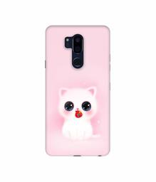 Amazon Brand - Solimo Designer Kitty 3D Printed Hard Back Case Mobile Cover for LG G7 ThinQ