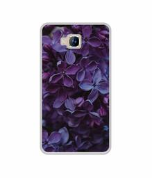 Amazon Brand - Solimo Designer Purple Flowers UV Printed Soft Back Case Mobile Cover for Lyf Wind 2